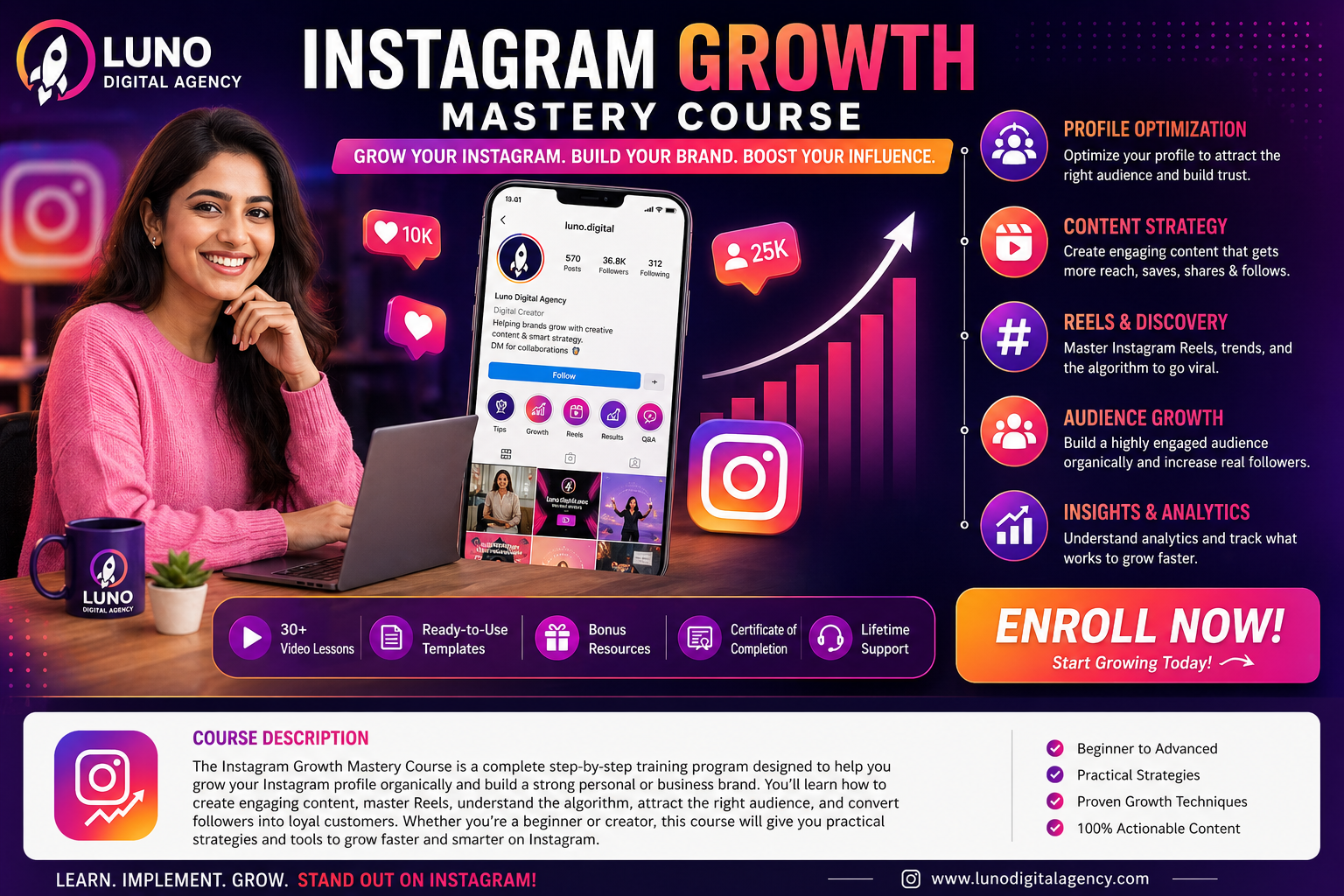 Instagram Growth Mastery Course